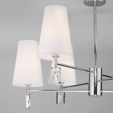 Классическая потолочная люстра 60137/6 хром Eurosvet Milazzo