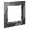 Рамка стеклянная VOLTUM S70 на 1 пост, (графит, стекло)