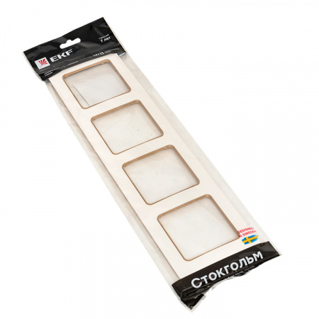 EKF PROxima Стокгольм Белый Линия шампань Рамка 4-ая