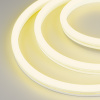 Arlight Лента герметичная WAVE-SIDE-A120-12x25mm 230V Yellow (12 W/m, IP67, 50m, wire x2) (Грибовидная форма)