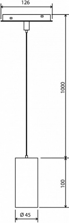 Slim Magnetic Трековый подвесной светодиодный светильник 12W 4200K Amend (чёрный) 85519/01 Elektrostandard Slim Magnetic a063426