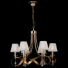 Классическая люстра с абажурами 60063/6 золото Eurosvet Adelia Классическая люстра с абажурами 60063/6 золото Eurosvet Adelia