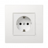 Simon 27 Scudo Белая Накладка на розетку с заземлением