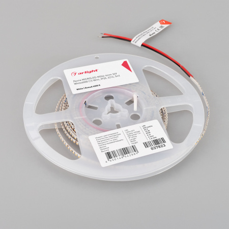 Arlight Лента MICROLED-M266-4mm 24V White6000 (12 W/m, IP20, 2216, 5m) (узкая)