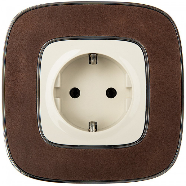 Legrand Valena ALLURE DIY Сл.кость Розетка 1-ая с/з, безвинт.зажим