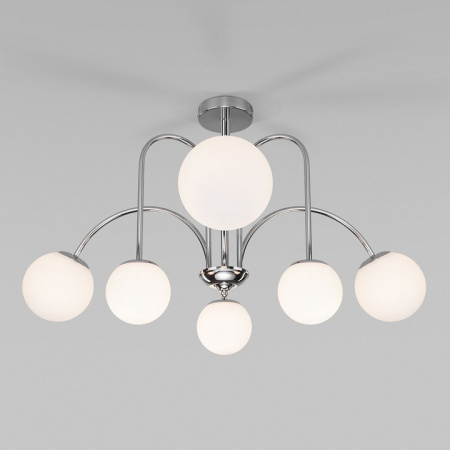 Потолочная люстра с плафонами 30177/6 хром Eurosvet Alix