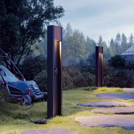 Arlight Светильник LGD-SEKVOYA-BOLL-SOCKET-H900-11W Warm3000 (BK, 120 deg, 230V) (IP54 Металл, 3 года)