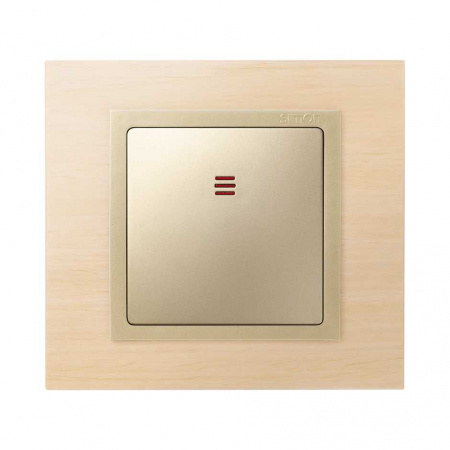 Simon 82 Шампань Клавиша 1-ая с подсветкой