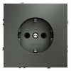 Розетка встраиваемая VOLTUM S70 с заземлением 16А, (титан)