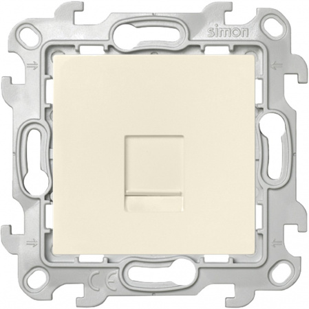 Simon 24 Слоновая кость Телефонная розетка RJ11, сл. кость
