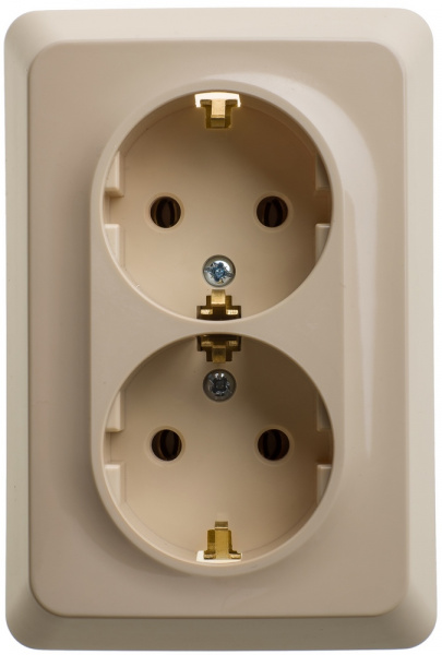 SE Этюд Крем Розетка 2-ая с/з без шторок 16А 250B