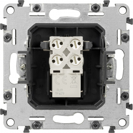 Legrand Valena Мех IN'MATIC Розетка ТЛФ 1-ая (RJ11)