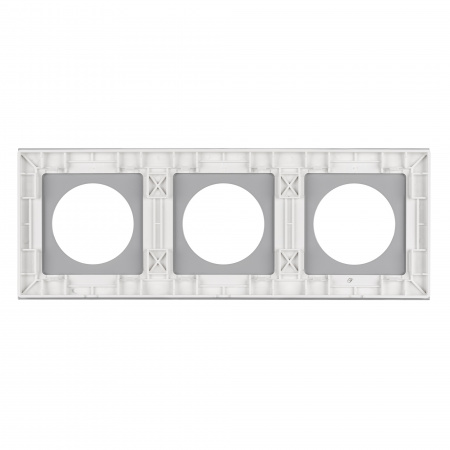 Arlight Рамка стеклянная FRM-GLARE-GC-3-WH (-)