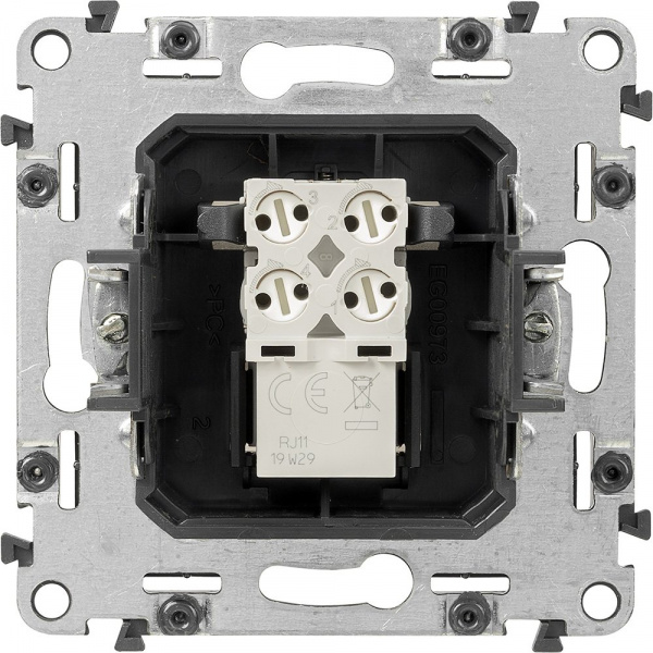 Legrand Valena Мех IN'MATIC Розетка ТЛФ 1-ая (RJ11)