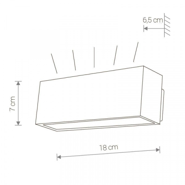 Уличный настенный светодиодный светильник Nowodvorski Unit Led 9122