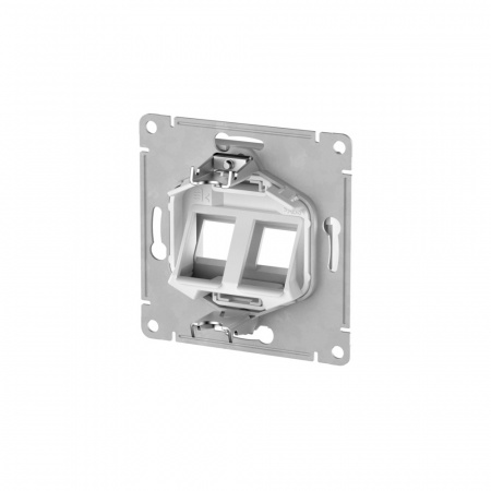 Systeme Electric AtlasDesign Лотос Накладка двойная для информационных функций типа Keystone