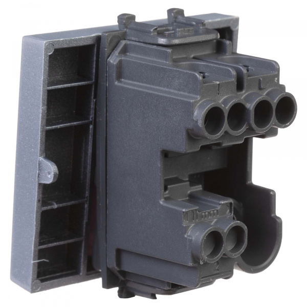 DKC Avanti Закаленная сталь Кнопка одноклавишная 2 модуля