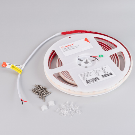 Лента герметичная RTW-SEW-A304-10mm 24V Warm3500 (25 W/m, IP65, 2835, 5m) (Arlight, 5 лет)