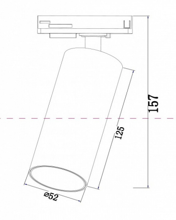 Трековый светильник TR021-1-12B3K Maytoni Focus LED