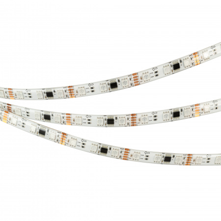 Arlight Лента герметичная DMX-SE-B60-10mm 12V RGB-PX3 (14 W/m, IP65, 5060, 5m) (бегущий огонь)