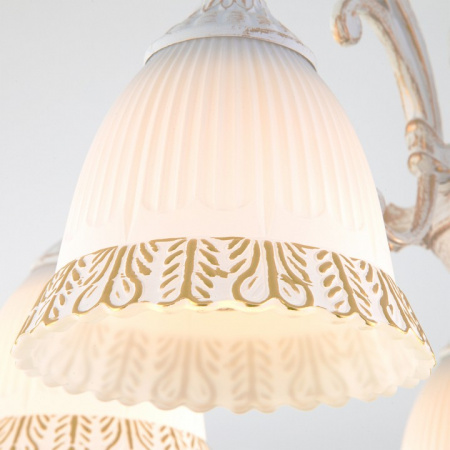 Потолочная люстра 60107/5 белый с золотом Eurosvet Campina