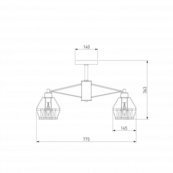 Потолочная люстра с хрусталем 70075/8 белый Eurosvet Lord