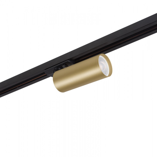 DK6202-BG Трековый светильник IP 20, 15 Вт, GU10, матовое золото с черным, алюминий