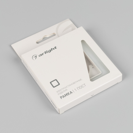 Arlight Рамка стеклянная FRM-OMALI-SFGS-1-WH (-)