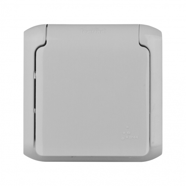 Legrand Quteo Сер Розетка с/з с шт IP44