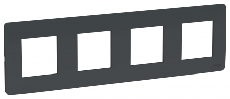 SE Unica Studio Антрацит Рамка 4-ная