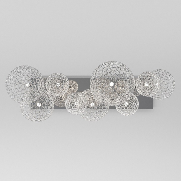 Подвесной светодиодный светильник с металлическими плафонами 90353/9 хром Eurosvet Gemini