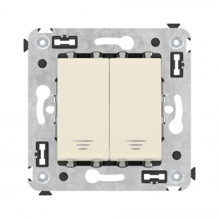 DKC Avanti Ванильная дымка Кнопка двухклавишная