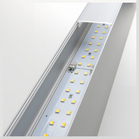 Линейный светодиодный накладной двусторонний светильник 103см 40Вт 6500K матовое серебро 101-100-40-103 Elektrostandard Grand a041470