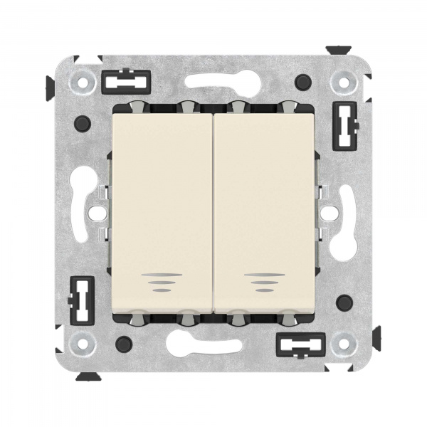 DKC Avanti Ванильная дымка Кнопка двухклавишная