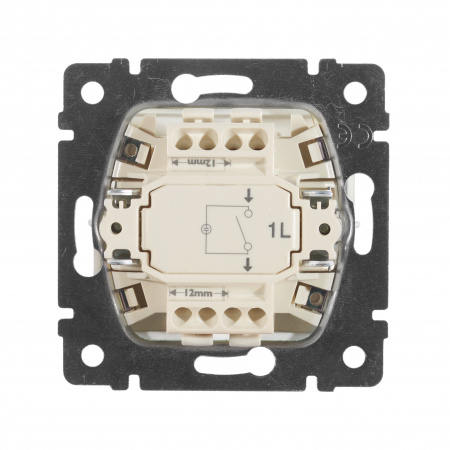 Legrand Valena Алюминий Выключатель 1-клавишный с подсветкой