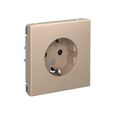 Systeme Electric ArtGallery Песочный Розетка с заземлением, 16А, механизм, быстрозажим. клем.