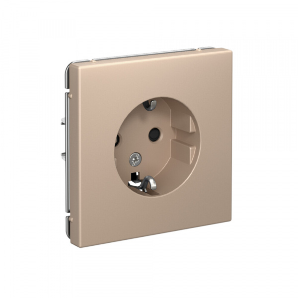 Systeme Electric ArtGallery Песочный Розетка с заземлением, 16А, механизм, быстрозажим. клем.