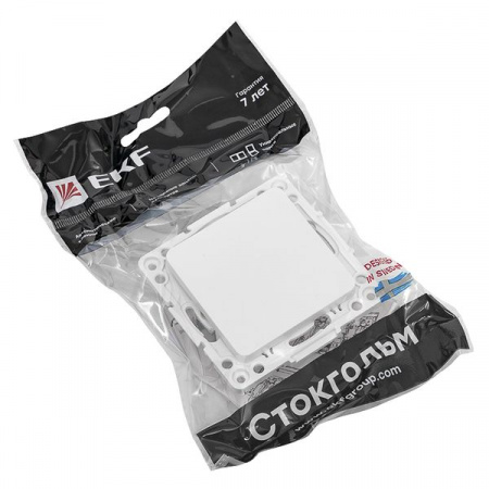 EKF PROxima Стокгольм Белый Выключатель 1-кл, 10А, винт.клеммы