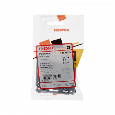 DKC Avanti Закаленная сталь Розетка TV одиночная