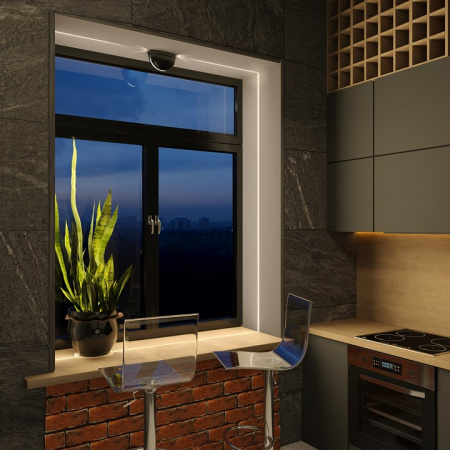 Светодиодный светильник IP54 1630 TECHNO LED черный 1630 TECHNO LED черный Elektrostandard Window a049995