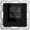 Donel Многофункциональный термостат KNX, 55 мм ЖК-экран, 2 интерфейса, чёрный, DTPBL040021