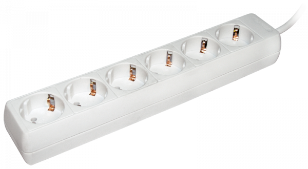 IEK Удлинитель У06 6 мест 2Р+PЕ/3метра 3х1мм2 16А/250