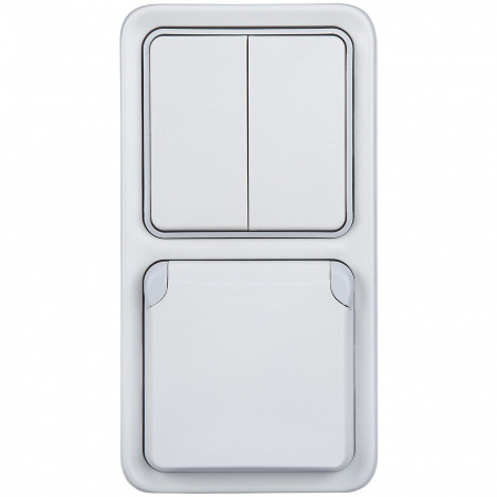 Legrand Plexo Белый Розетка с/з с крышкой, винтовой зажим в сборе IP55