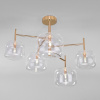 Потолочная люстра в стиле лофт 70128/5 золото Eurosvet Jar