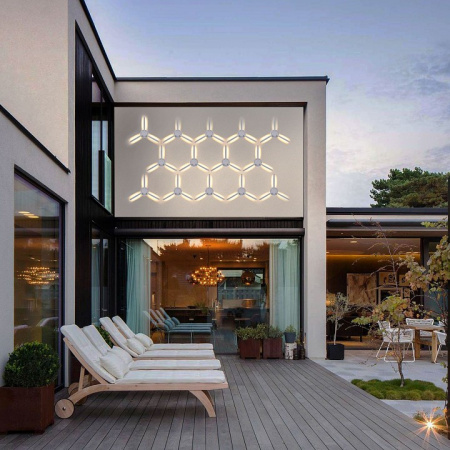 1665 TECHNO LED / Светильник садово-парковый со светодиодами LEVER белый Elektrostandard Techno a040501