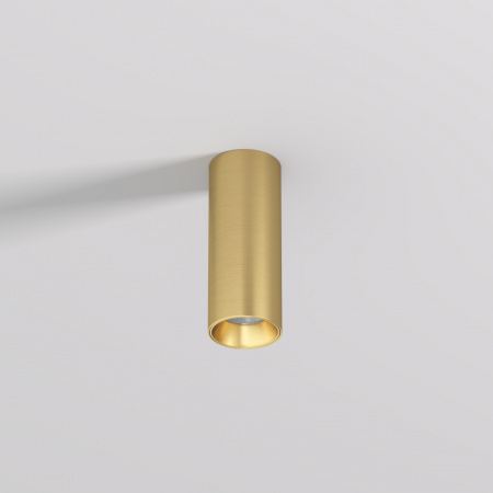 DK2615-SB Накладной светильник SHINE TUBE со светодиодом, D45*H115, IP20, 3000К, 7W, RA?90, сатинированная латунь, алюминий