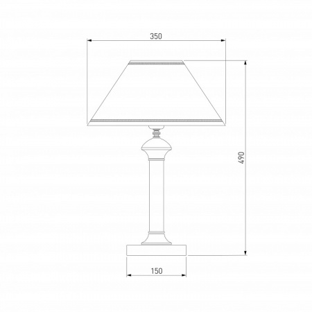Классическая настольная лампа 60019/1 венге Eurosvet Lorenzo