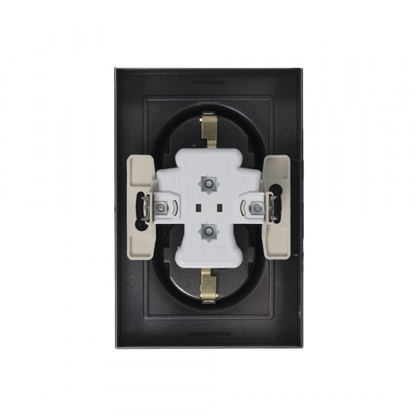 SE AtlasDesign Мокко Розетка с/з двойная, 16А, в сборе