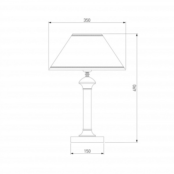 Классическая настольная лампа 60019/1 венге Eurosvet Lorenzo