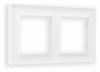 Рамка ALFA Platos (Белый Стекло органическое) 2-ая AF330102